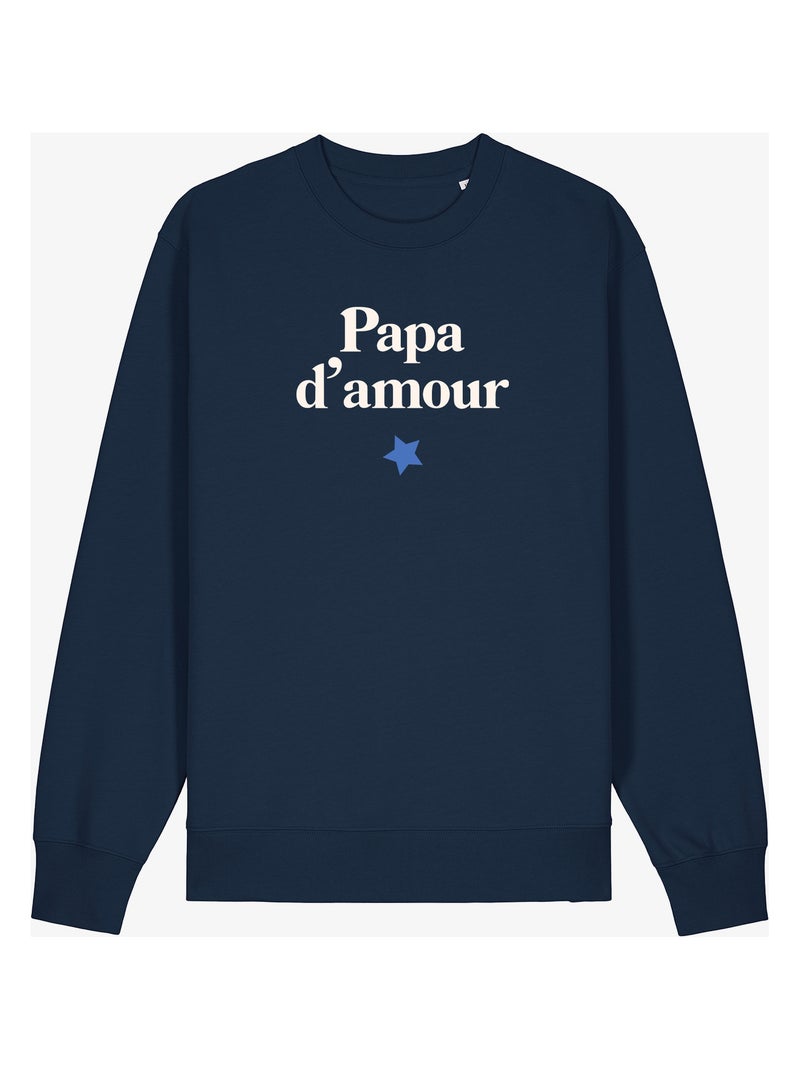 Sweat Homme - PAPA D'AMOUR 2 Bleu marine - Kiabi