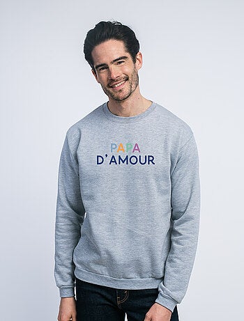 Sweat Homme - PAPA D'AMOUR COLORÉ