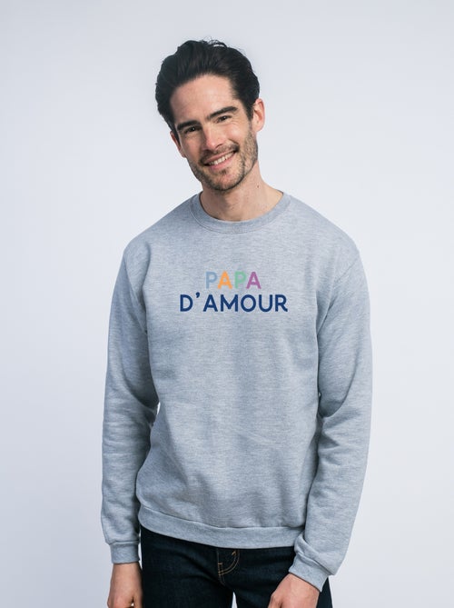 Sweat Homme - PAPA D'AMOUR COLORÉ - Kiabi