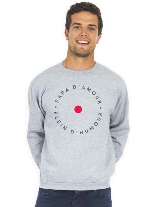 Sweat Homme - PAPA D'AMOUR PLEINS D'HUMOUR - Kiabi Sweat Homme - PAPA D'AMOUR PLEINS D'HUMOUR - Kiabi