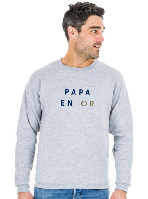Sweat Homme - PAPA EN OR 2 WAF - Kiabi Sweat Homme - PAPA EN OR 2 WAF - Kiabi