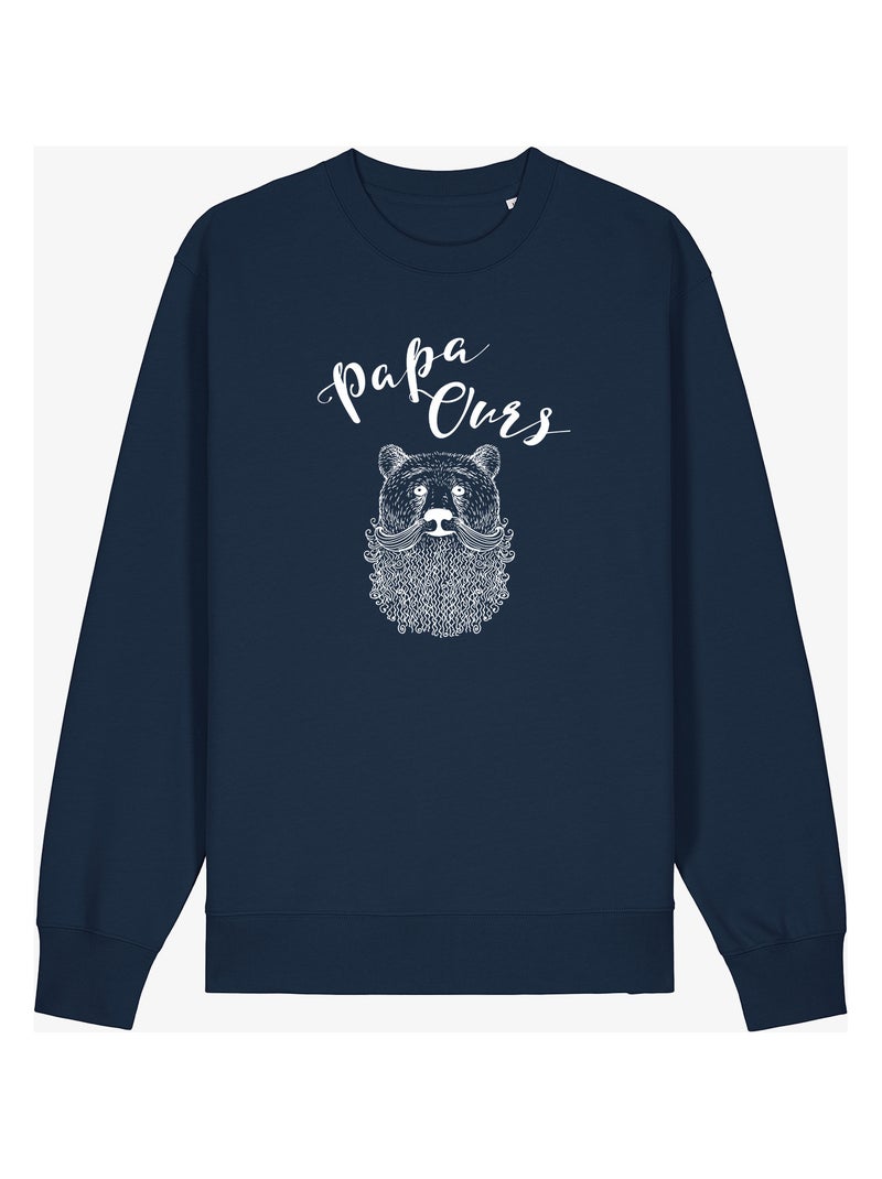Sweat Homme - PAPA OURS Bleu marine - Kiabi