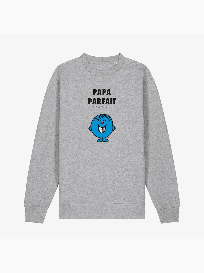Sweat Homme - PAPA PARFAIT 2 Gris chiné - Kiabi