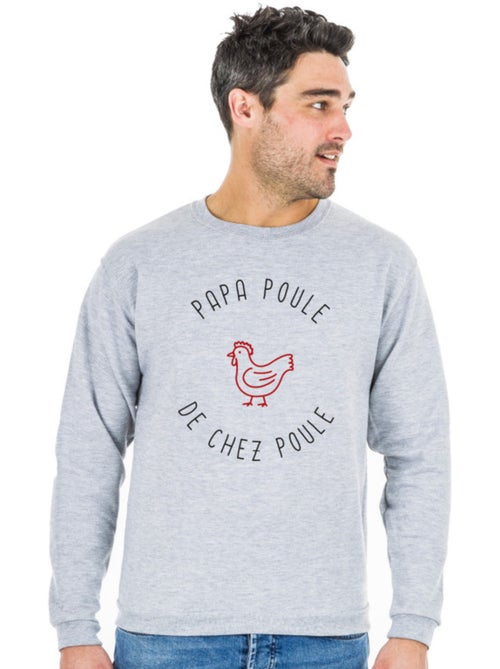 Sweat Homme - PAPA POULE DE CHEZ POULE - Kiabi Sweat Homme - PAPA POULE DE CHEZ POULE - Kiabi