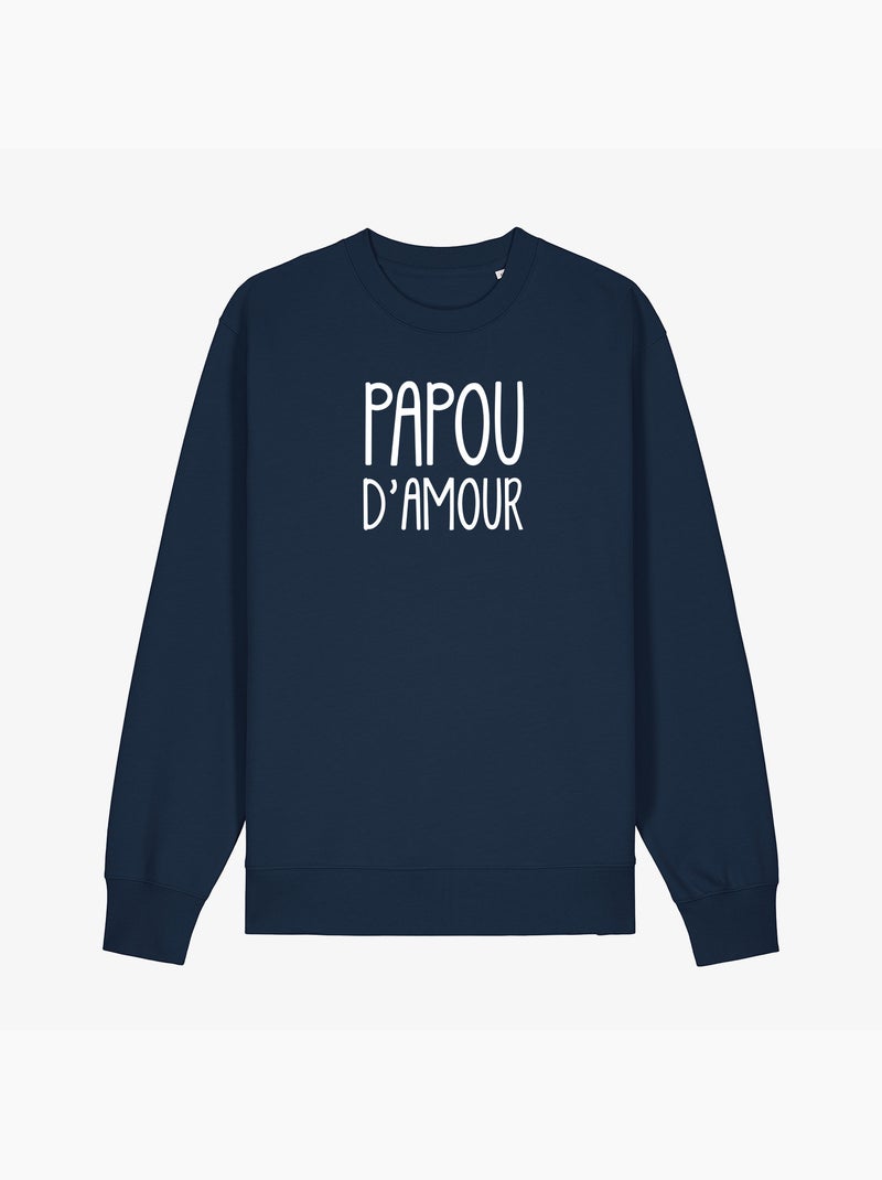 Sweat Homme - PAPOU D'AMOUR Bleu marine - Kiabi