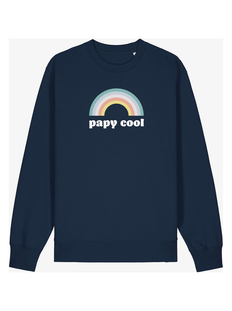 Sweat Homme - PAPY COOL 3 Bleu marine - Kiabi