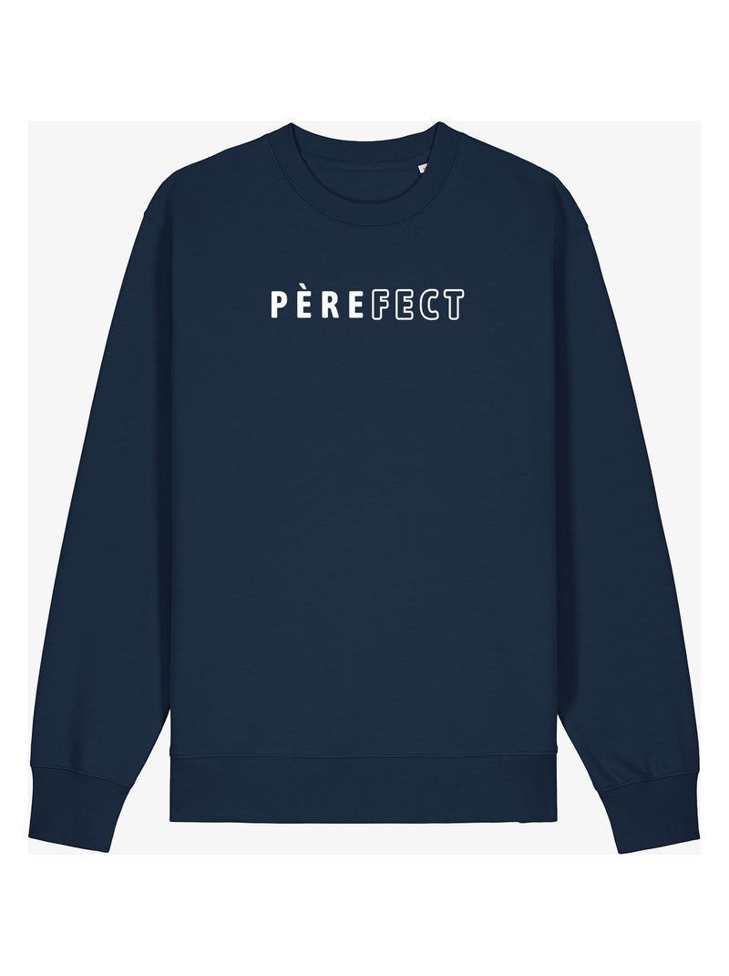 Sweat Homme - PÈRE(FECT) 2 WAF Bleu marine - Kiabi