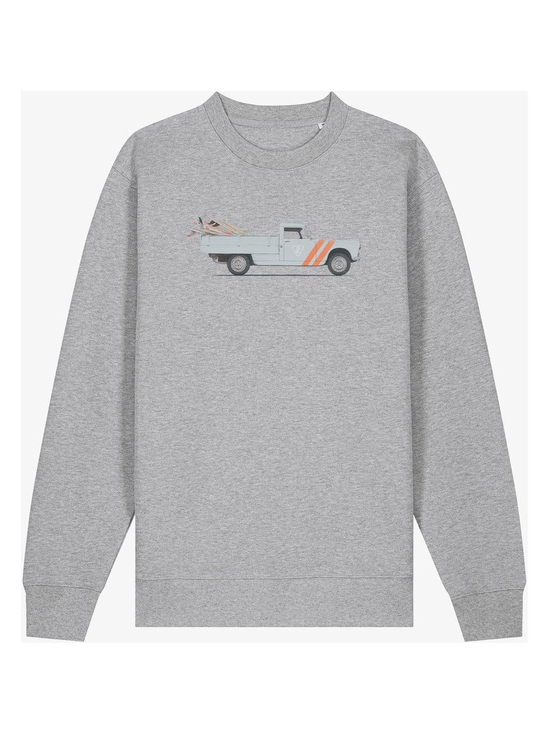Sweat Homme - PICKUP Gris chiné - Kiabi