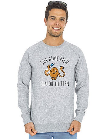 Sweat Homme - QUI AIME BIEN CHATOUILLE BIEN