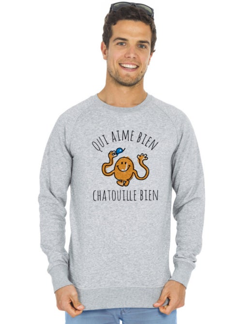 Sweat Homme - QUI AIME BIEN CHATOUILLE BIEN - Kiabi Sweat Homme - QUI AIME BIEN CHATOUILLE BIEN - Kiabi