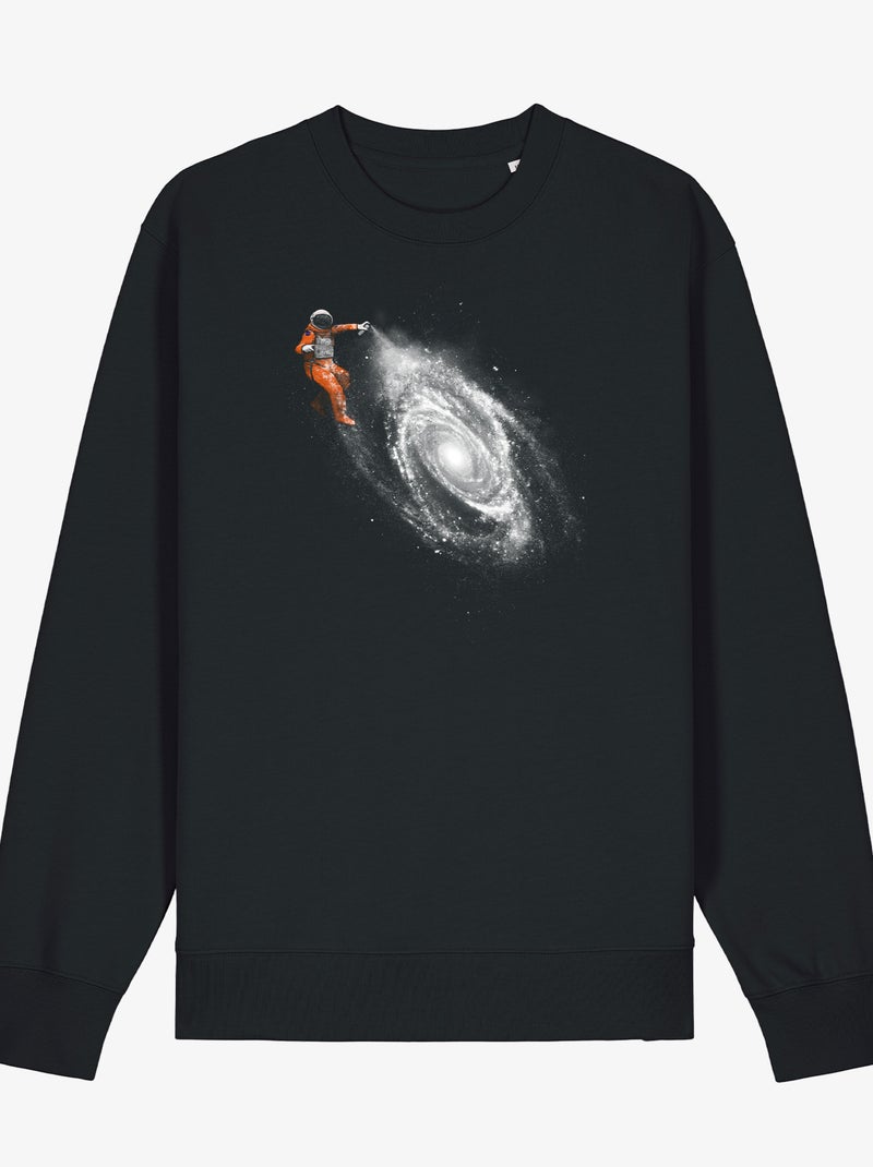 Sweat Homme - SPACE ART Noir - Kiabi
