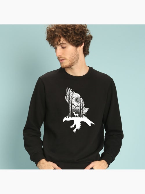 Sweat Homme - THE EAGLE AND THE DEER - Kiabi Sweat Homme - THE EAGLE AND THE DEER - Kiabi