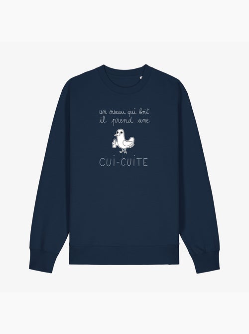 Sweat Homme - UN OISEAU QUI BOIT IL PREND UNE CUI-CUITE - Kiabi Sweat Homme - UN OISEAU QUI BOIT IL PREND UNE CUI-CUITE - Kiabi
