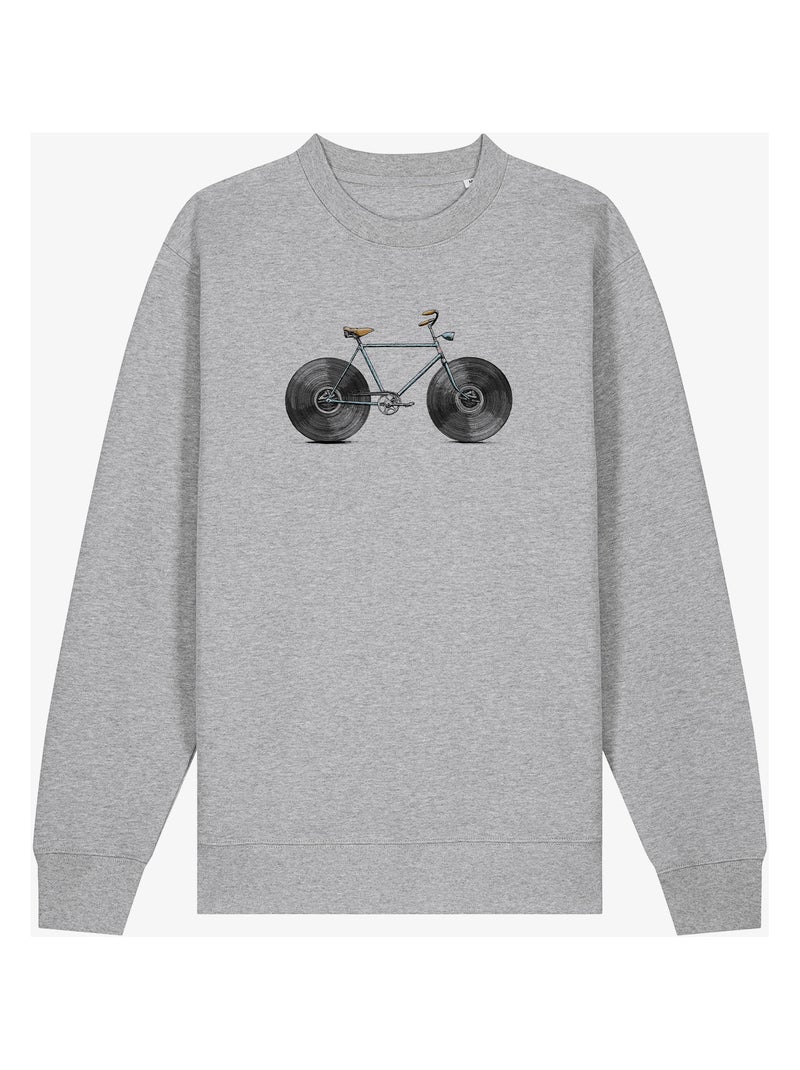 Sweat Homme - VELOPHONE Gris chiné - Kiabi