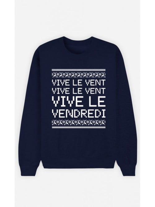 Sweat Homme - VIVE LE VENT VIVE LE VENDREDI - Kiabi Sweat Homme - VIVE LE VENT VIVE LE VENDREDI - Kiabi
