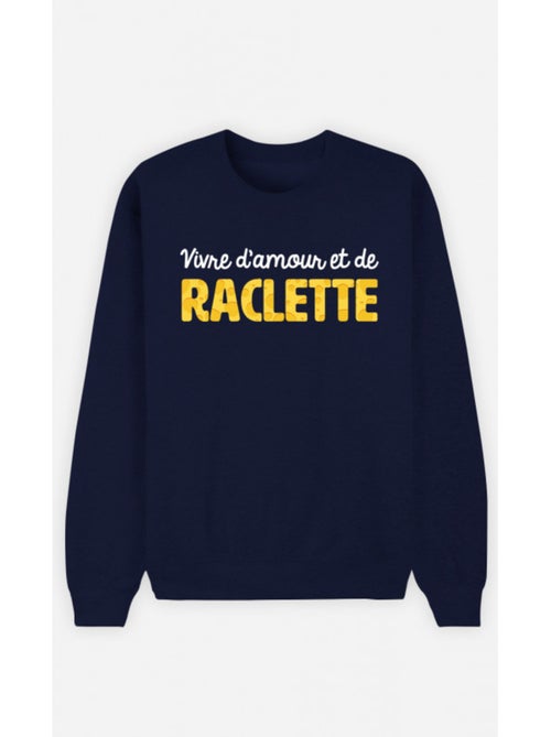 Sweat Homme - VIVRE D'AMOUR ET DE RACLETTE - Kiabi Sweat Homme - VIVRE D'AMOUR ET DE RACLETTE - Kiabi