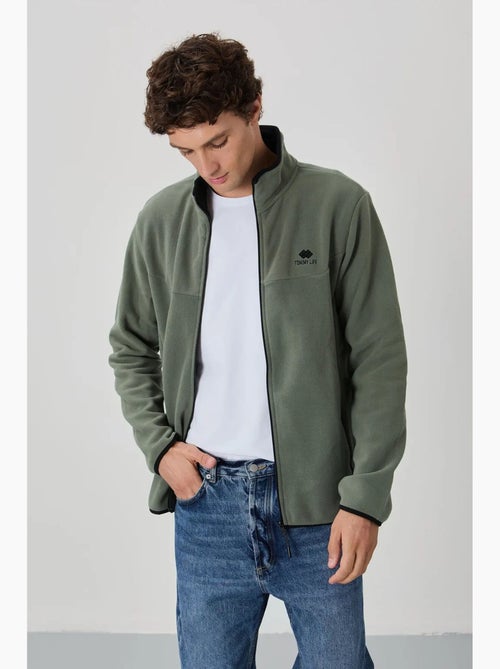 Sweat homme en maille peluche à fermeture éclair tommy - Kiabi