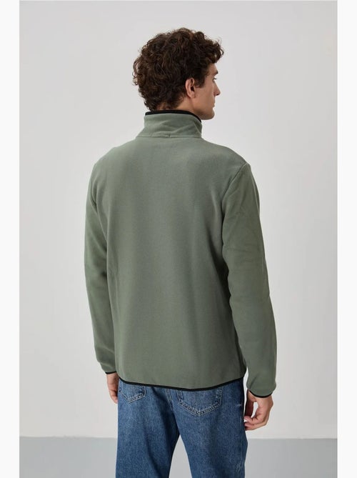 Sweat homme en maille peluche à fermeture éclair tommy - Kiabi