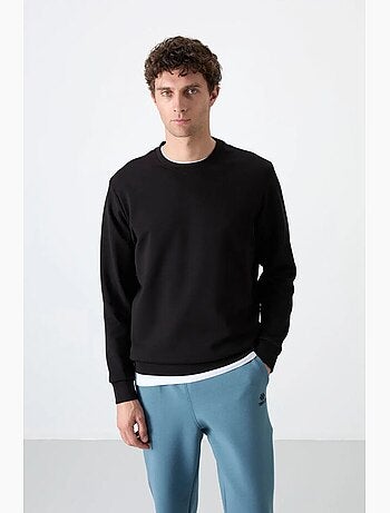Sweat homme uni à col rond tommy