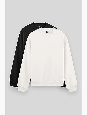 Sweat homme uni à col rond tommy