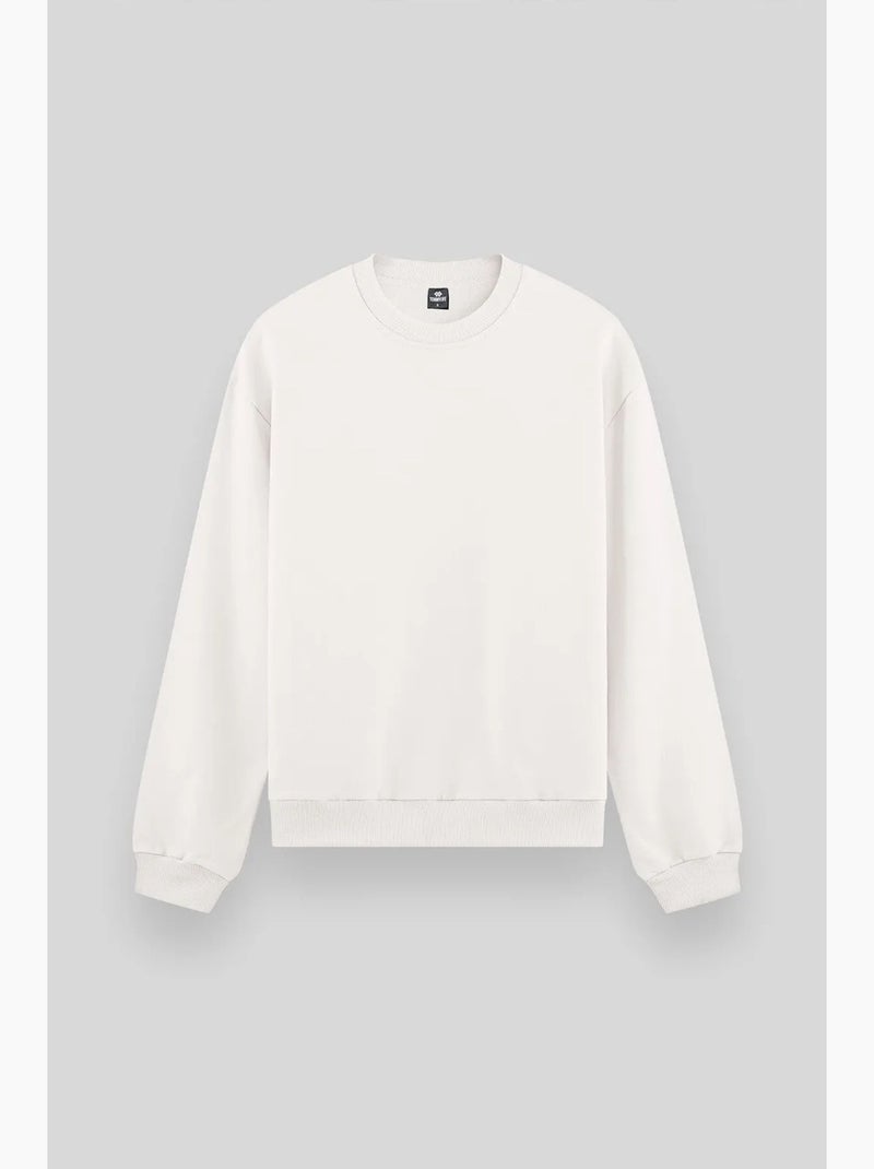 Sweat homme uni à col rond tommy Noir Blanc - Kiabi