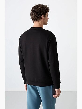 Sweat homme uni à col rond tommy