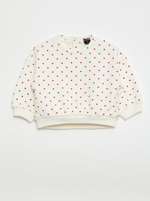 Sweat imprimé col rond - Kiabi