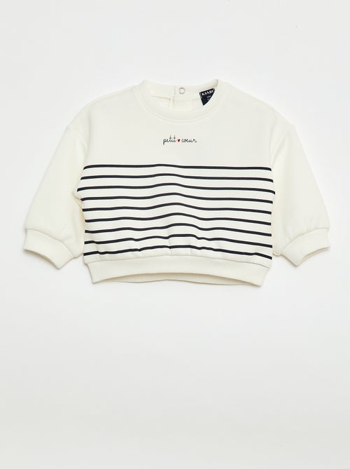 Sweat imprimé col rond - Kiabi