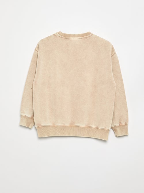 Sweat imprimé en French Terry - Kiabi