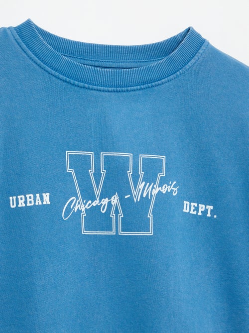 Sweat imprimé en French Terry - Kiabi Sweat imprimé en French Terry - Kiabi