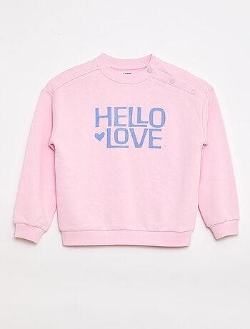 Sweat imprimé en molleton léger - Collection facile à enfiler