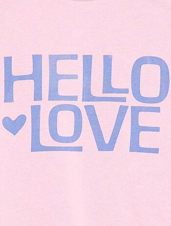 Sweat imprimé en molleton léger - Collection facile à enfiler