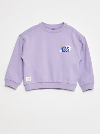 Sweat imprimé en molleton léger - Grafik Edition