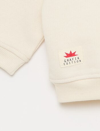 Sweat imprimé fantaisie