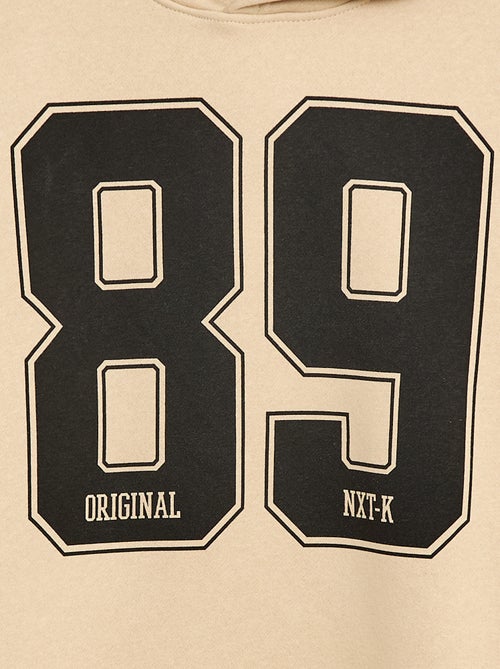 Sweat imprimé fantaisie en coton uni - Kiabi