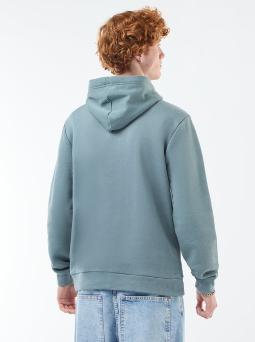 Sweat imprimé fantaisie en coton uni - Kiabi