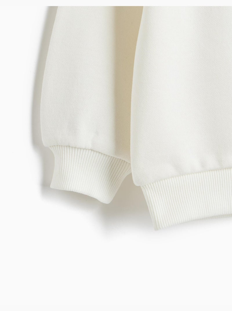 Sweat imprimé, mo fashion Blanc - Kiabi