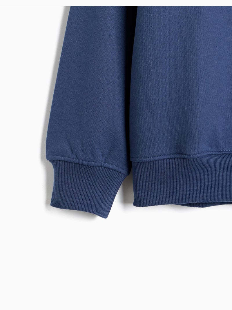 Sweat imprimé, mo fashion Bleu - Kiabi