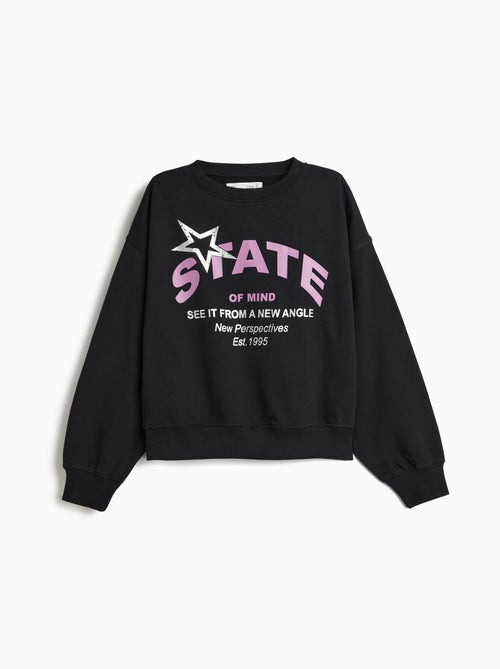 Sweat imprimé, mo fashion - Kiabi Sweat imprimé, mo fashion - Kiabi