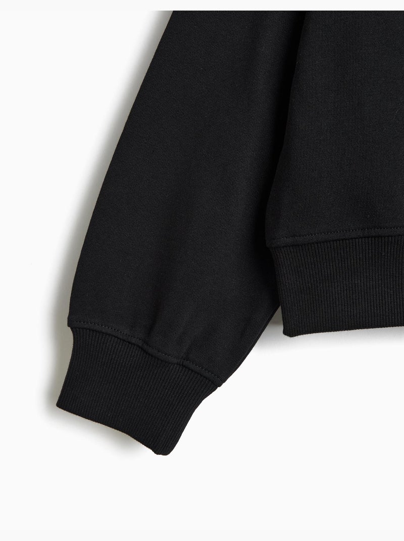 Sweat imprimé, mo fashion Noir - Kiabi