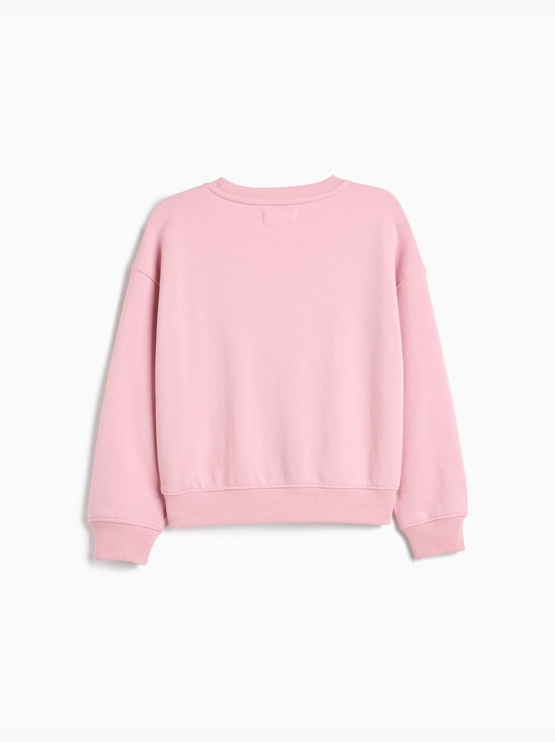 Sweat imprimé, mo fashion Rose - Kiabi