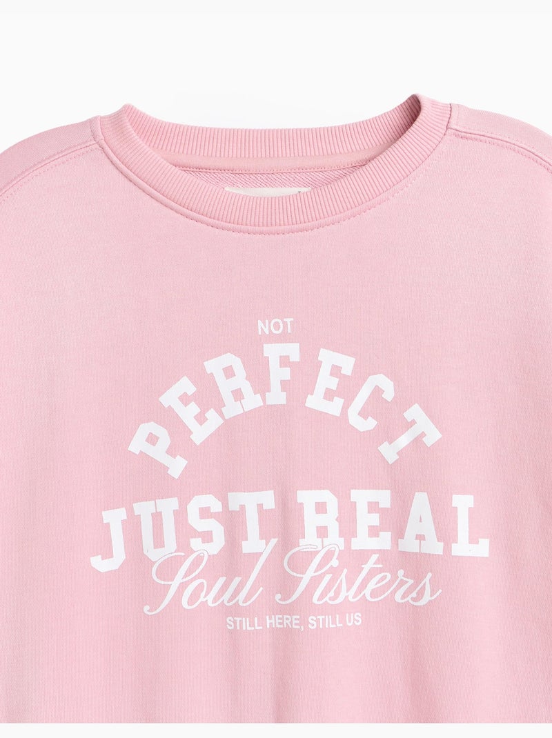 Sweat imprimé, mo fashion Rose - Kiabi