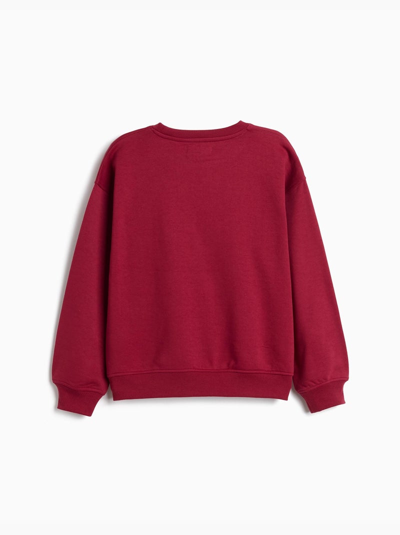 Sweat imprimé, mo fashion Rouge - Kiabi