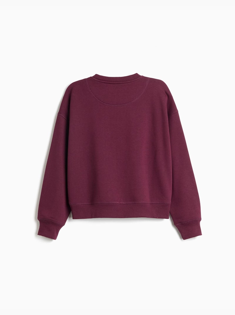 Sweat imprimé, mo fashion Violet - Kiabi