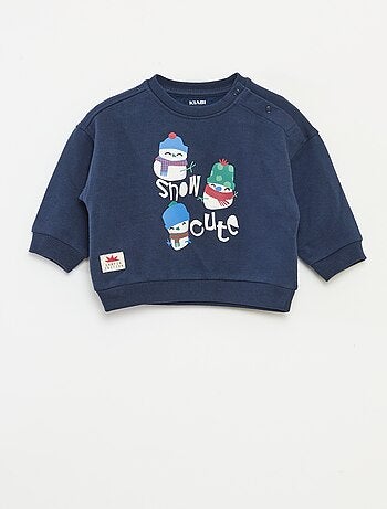 Sweat imprimé Noël en polaire coton