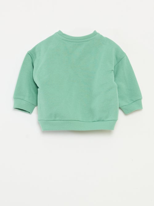 Sweat imprimé Noël en polaire coton - Kiabi