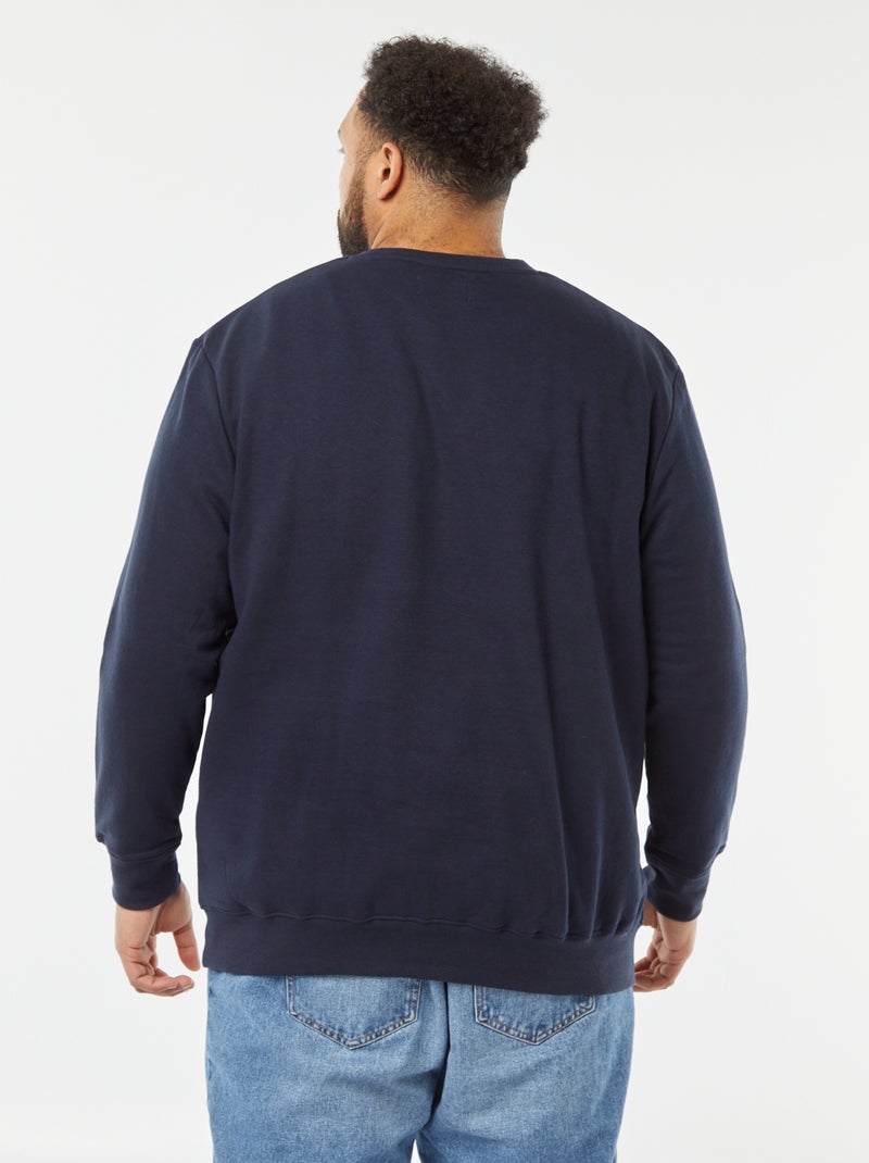 Sweat imprimé 'Produkt' BLEU - Kiabi