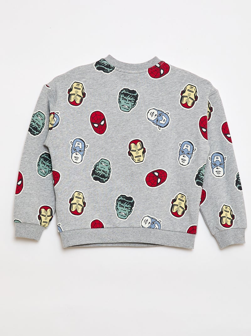 Sweat imprimé 'Spider-Man' - Collection facile à enfiler Gris - Kiabi