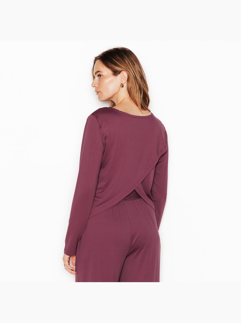 Sweat joa - rougegorge lingerie Bordeaux - Kiabi
