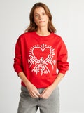 Sweat 'Keith Haring' - Saint-valentin Rouge - Kiabi
